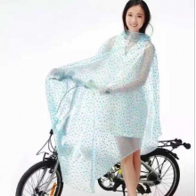 专业生产自行车电瓶车水晶PVC印花雨衣