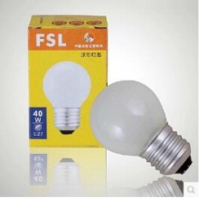 厂家直销 佛山照明FSL白炽球形灯泡 透明磨砂E14E27螺口球泡灯泡