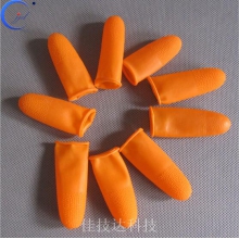 深圳厂家直销橙色防滑指套,无尘无粉指套,防静电多种可选手指套