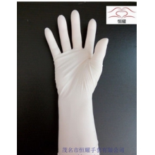 马来西亚一次性手套无粉净化1000级12寸丁腈手套白色指麻无指印