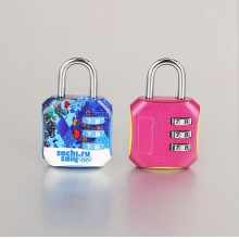 专业密码锁生产厂家批发 箱包密码锁、时尚多色密码挂锁 高档热销