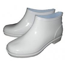 白色食品雨鞋中低帮雨靴耐酸碱雨鞋食品卫生靴双星雨鞋高12-15cm