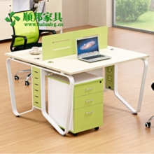 厂家直销钢架式办公家具 现代简约隔板电脑办公桌员工双人工作桌
