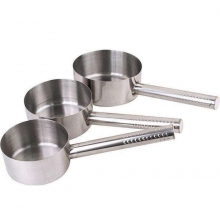 不锈钢平底港式水勺 汤勺 口径18cm  高度  8.0cm  柄长21cm