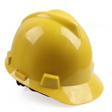 梅思安 MSA 10172880 V-Gard ABS标准型安全帽 帽衬灰针织吸汗带 黄色