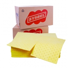 SYSBEL CP0001Y 防化类吸附棉片（轻型，易撕型）长50cmx宽40cm 100片/箱